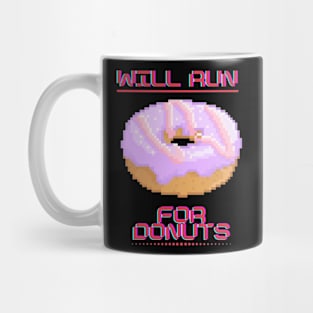 Will run for donuts retro Mug